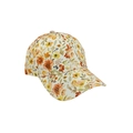 Fashionable baseball cap with vibrant yellow floral print on high-quality canvas fabric - One Size Adjustable / 2# (Orange Yellow Floral)