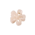 Elegante 7 cm holle bloem haarklem van crème abrikoos hars voor dames - Bulkverpakking / Beige
