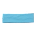 Breathable blue sports headband for women, ideal for yoga and fitness training - Width 5cm/Folded Length 20.5cm / Sky Blue