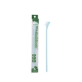 Mini-Haustier-Zahnbürste in Hellblau mit gebogenem Griff und Profi-Verpackung - Einzelne PVC-Box Verpackung / Hellblau