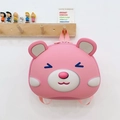 Roze hardshell berenrugzak voor peuters met een schattig 3D-cartoon dierontwerp - Roze