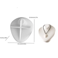 White silicone mold for body art jewelry display stand with shell necklace example - Silicone Mold / NO.1 Jewelry Display Stand