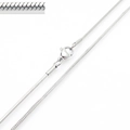 Sleek silver snake bone chain necklace in titanium steel with lobster clasp closure - 1.5mm Steel Color Square Snake Chain