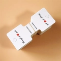 Stack of white paper hair clip cards with Beautiful girl print and pre-punched holes - Red Heart - 4.5*11cm