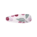 Pinza para el pelo de tela floral con estampado de cerezas rojas sobre fondo blanco - Estilo 3