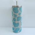 570ml (20oz) Cow Pattern Sky Blue