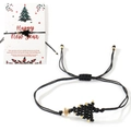 Christmas Tree Braided Rope Set (X-B24090401A-P) / Black (With Card)