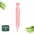 Stylo de massage des points d'acupuncture en résine rose pour le lifting du visage - Stylo d'Acupuncture / Rose