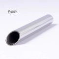 8mm high-polished stainless steel piercing receiver tube for professional body piercing - 0G-8mm*76mm