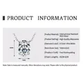 S925 sterling silver necklace featuring 2 carat oval blue moissanite pendant 7x9mm size - Pigeon Egg White Gold