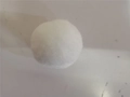 Soft white plush snowball ornament for Christmas tree decoration and festive party fun - Single 5cm / White