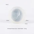 Silicone moon and sun face candle mold with detailed translucent round design for DIY crafts - Sun and Moon Face Mold