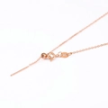 Adjustable rose gold stainless steel needle chain necklace with spring clasp - Cable Chain / 1.2mm*45cm / Rose Gold