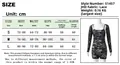 Size chart for lace two-piece bodysuit featuring measurements for S, M, and L sizes - S / Black