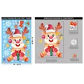 Christmas reindeer and snowflake static window stickers set, 20x30cm PVC wall decals - BQ466 Reindeer