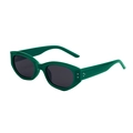 Occhiali da sole cat-eye verde scuro da donna con lenti polarizzate e dettagli borchie - Verde Scuro