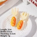 Miniature resin bread fork kitchen ornament for DIY crafts and fridge magnets - Fork