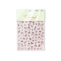 3D crystal nail art stickers with pink bows and white pearls by Tomoni brand - to4819 Crystal Diamond (Pink Series)