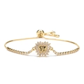 Verstellbares Gold-Armband mit Schmetterling und Zirkonia für den Muttertag - Zirkonia-Schmetterlings-Stil (CB0080cx)