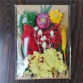Preserved dried flower DIY kit with yellow hydrangeas and star flowers in clear bag - Flower Pack No.28