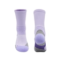 Chaussettes de basket professionnelles violet clair avec compression de la voûte plantaire - 39-44 / Violet
