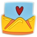 Cartoon yellow envelope with heart card shoe charm accessory for clogs shoes decoration - US 12