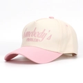 Berretto da baseball bicolore beige e rosa con ricamo Somebody's Problem - Beige/Rosa