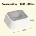 Grauer schwimmender Trinknapf für Hunde, 1200ml Kapazität und Anti-Spritz-Design - 1200ml / Grau