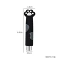 Cat paw magnet tool for cat eye gel polish with 6.5cm black handle and white paw design - Cat Claw Handle Black Magnet