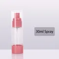 Portable 30ml vacuum spray bottle with pink pump for cosmetic travel liquid storage - Spray / 30ml / Pink