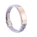 Rose Gold Plate Grey Band Gray