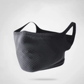Braga de cuello gris oscuro transpirable con trabillas para orejas para deporte exterior - Estilo Máscara / Gris