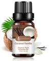 Coconut Vanilla organic plant essential oil in 10ml amber glass bottle with screw cap - Coconut Vanilla Aromatherapy