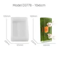 Rectangular silicone resin mold and finished grass rabbit piece with smooth finish - Rectangular 10*6cm