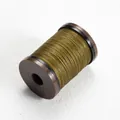Olive green 0.4mm round waxed thread on a brown plastic spool for DIY leather sewing - 0.4mm/110m / #43 Dark Teal