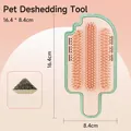 Ice cream shaped self-groomer cat massager in mint green and pink with catnip - Basic-Pink Green Ice Cream