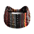 Boho Sport-Stirnband mit Paisley-Muster und bunten geometrischen Motiven in Rot und Gelb - Rot Gelb Schwarz Weiß Ethnisch Geometrisch (#48)