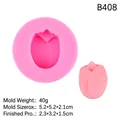 Pink tulip flower silicone mold for cake decorating and chocolate desserts - Style 3#B408 / Pink
