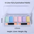 Detailed 6-color chrome mirror powder palette for resin art with size dimensions - 6-Color Fairy Powder