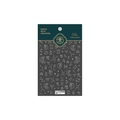 5D embossed constellation nail stickers with unicorn and stars design, model TS-1596 - Morning Star - Gold & White Relief (TS-1596)
