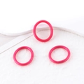 Set di tre bracciali rosa acceso opachi con glitter e finitura dal colore molto vivace - Set di 3 anelli opachi rosa fucsia (50012 (Anello))