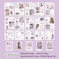 Purple Star Shortbread ballet stickers and card set for DIY scrapbooking decoration - Purple Star Souffle