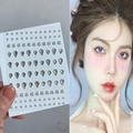 Mix di strass a goccia e perle per trucco facciale e decorazione capelli - Stile 1: Lacrima + Perla