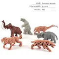 Miniature prehistoric animal model set featuring mammoth and saber-toothed tiger figurines - Prehistoric Animals Set 48G