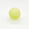 Quick-fill silicone water balloon in translucent yellow for summer beach games - Yellow