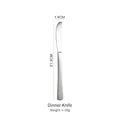 Coltello da tavola in acciaio inox 304 martellato 21,3 cm con manico opaco - Acciaio inossidabile 420 / Coltello da Tavola