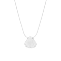 Collana con ciondolo a conchiglia in argento sterling S925 e catena a serpente - Argento 925 / Argento