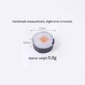 Modèle de sushi miniature en résine pour bricolage maison de poupée, 1,2cm x 0,6cm - Petit Sushi de 1,2 cm (Carré Rouge)