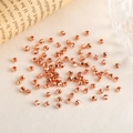 14K roségoud gevulde gefacetteerde kralen voor DIY sieraden maken van armbanden - 2.5mm / Roségoud
