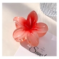 Single Plumeria Clip 8cm Big Red
